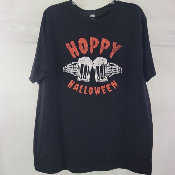 Hoppy Halloween Men’s Beer Skeleton Tee Shirt – Size Large NWT - Picture 2 of 4